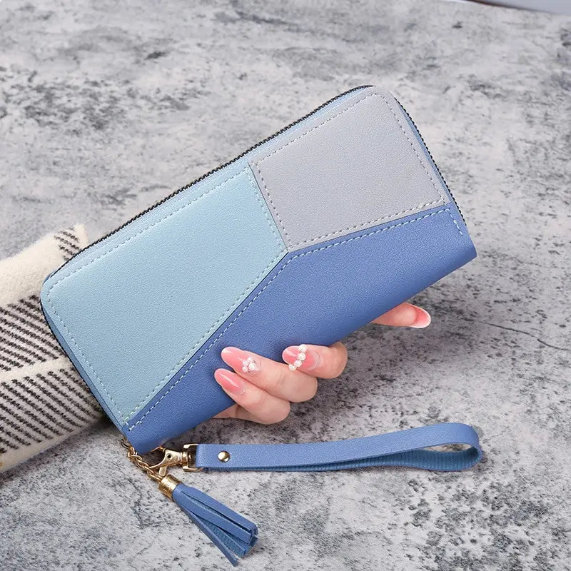 Women's PU Leather Long Wallet