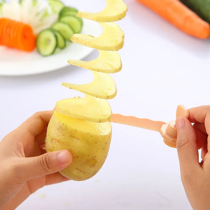 Potato and vegetable skewer machine 