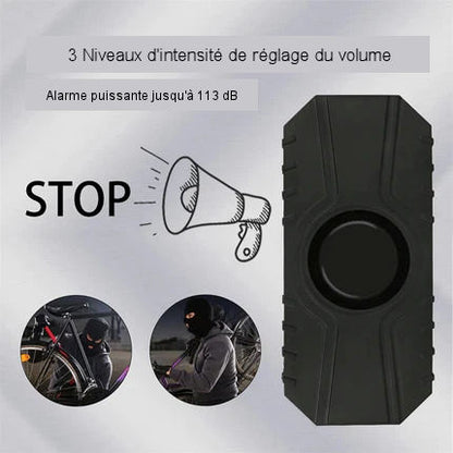 Waterproof bicycle alarm with remote control 