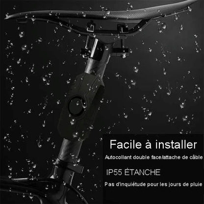 Waterproof bicycle alarm with remote control 