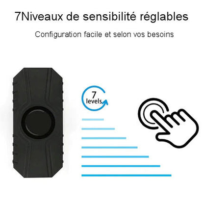 Waterproof bicycle alarm with remote control 