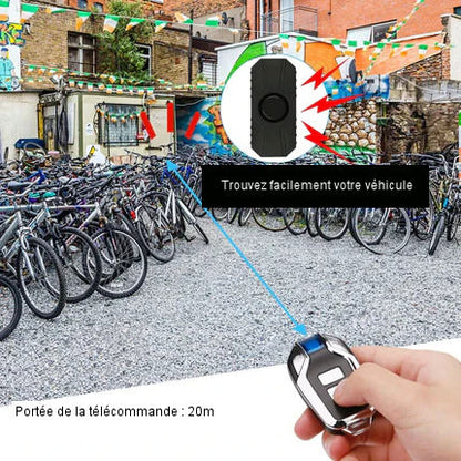 Waterproof bicycle alarm with remote control 
