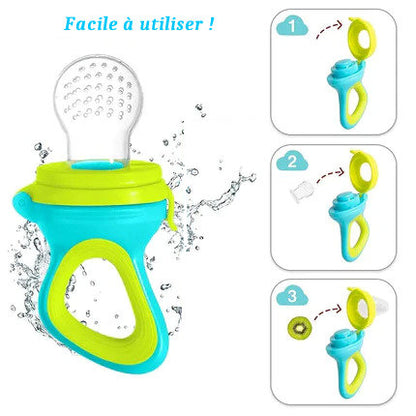 Biberon d'Entrainement et Sucettes à presser en silicone pour Bébés