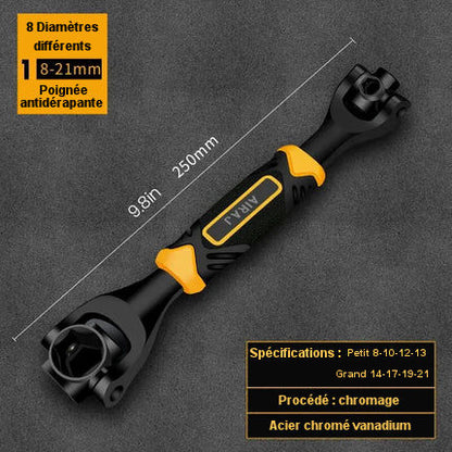 Clé à Douilles 8 en 1