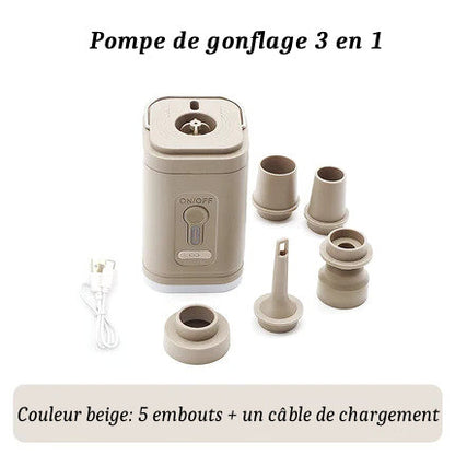 Pompe à Air Électrique Portable 3 en 1  PACOONE