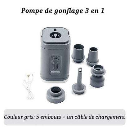 Pompe à Air Électrique Portable 3 en 1  PACOONE