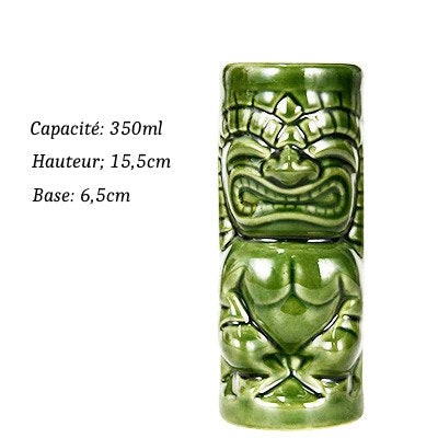 Verres Tiki en Céramique type Hawaïen