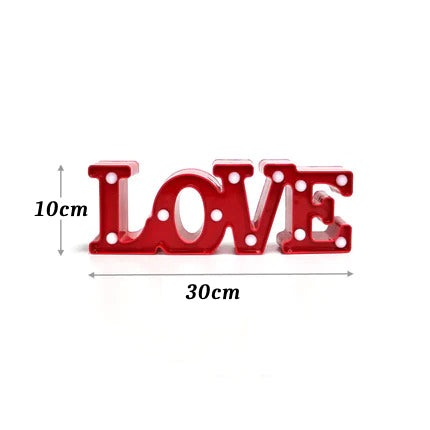 LOVE or Heart LED light decoration 
