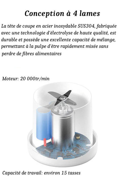 Mixeur Portable Électrique de Jus Frais