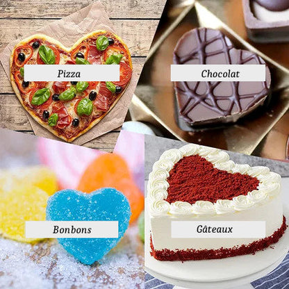 Moule à Gâteau en Silicone en forme de Cœur
