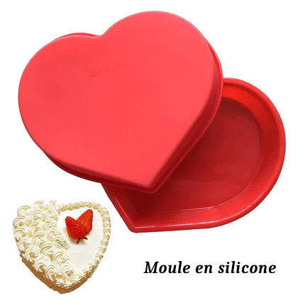 Moule à Gâteau en Silicone en forme de Cœur