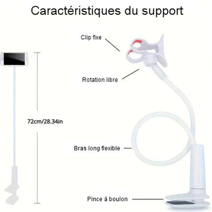 Hands-free clip for cell phones 