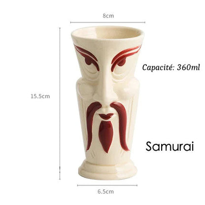 Verres Tiki en Céramique type Hawaïen