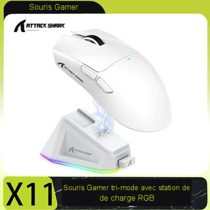 Attack Shark X11 Bluetooth Wireless Gaming Mouse with Charging Stand 