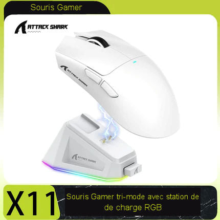 Attack Shark X11 Bluetooth Wireless Gaming Mouse with Charging Stand 