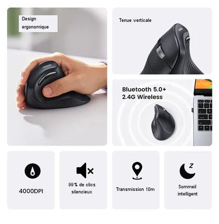UGREEN Bluetooth Wireless Vertical Mouse 