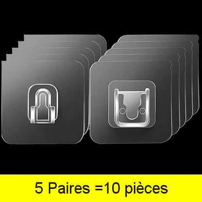 Powerful double-sided adhesive wall mounts 