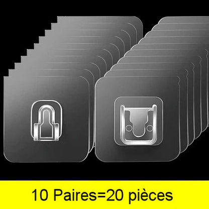 Powerful double-sided adhesive wall mounts 