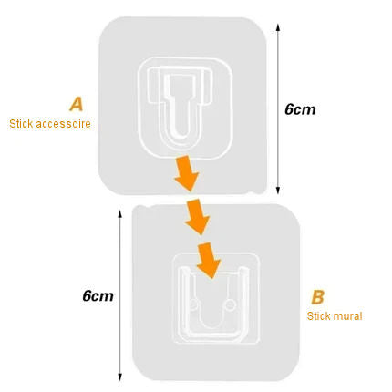 Powerful double-sided adhesive wall mounts 