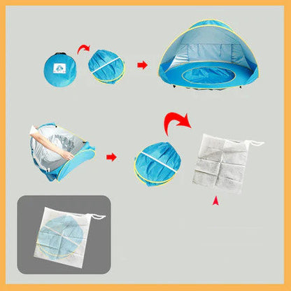 Tente de Plage pour Bébé, Protection UV