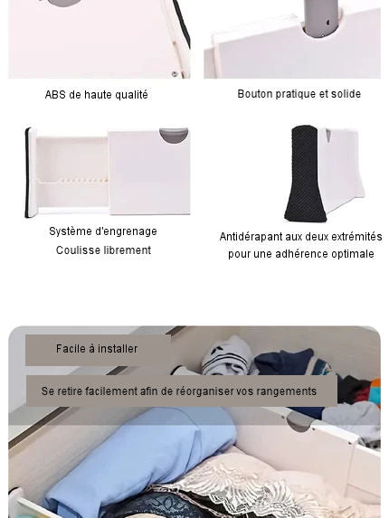 Adjustable drawer divider