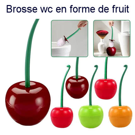 Fruit-shaped toilet brush 